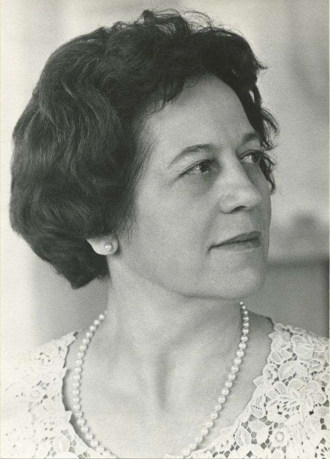 Portrait of medium Beatrice Brunner from the sixties