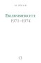Cover des Buches Erlebnisberichte 1971 bis 1974 von Medium Beatrice Brunner