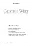 Cover der Zeitschrift Geistige Welt, Heft 1/2013 zum Thema Gebet