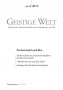 Cover der Zeitschrift Geistige Welt, Heft 4/2013 zum Thema Partnerwahl und Ehe