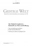 Cover der Zeitschrift Geistige Welt, Heft 6/2013 zum Thema Der Heiland ist geboren