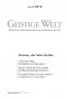 Cover der Zeitschrift Geistige Welt, Heft 2/2019 zum Thema Christus, der Sohn Gottes
