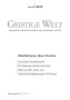 Cover der Zeitschrift Geistige Welt, Heft 6/2022 zum Thema Meditationen über Christus