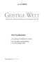 Cover der Zeitschrift Geistige Welt, Heft 4/2023 zum Thema Die Parallelstufe