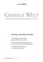 Cover der Zeitschrift Geistige Welt, Heft 6/2023 zum Thema Christus, das Wort Gottes