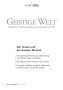 Cover der Zeitschrift Geistige Welt, Heft 4/2026 zum Thema Der innere und der äussere Mensch