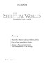Cover of the Journal The Spiritual World, Issue 2/2025 on the Theme of Anxiety